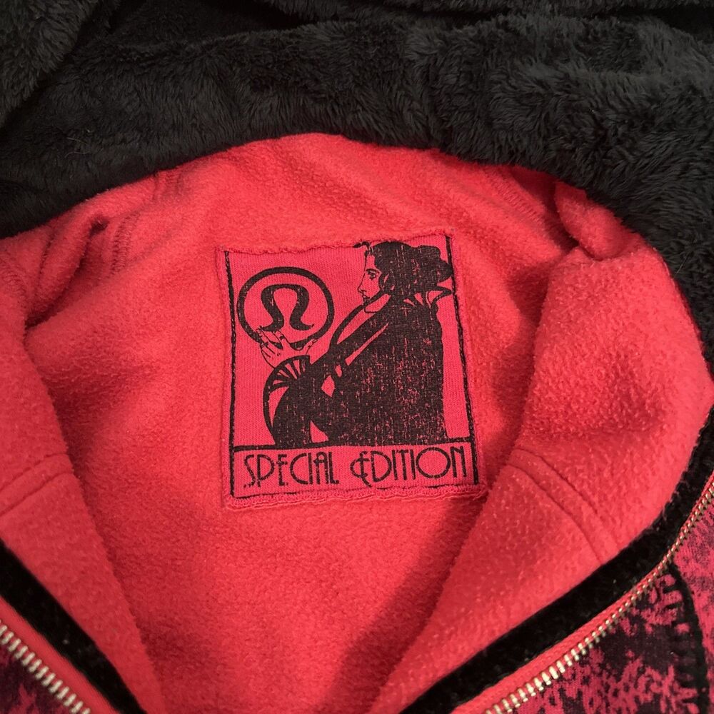 Lululemon Scuba Hoodie Special Edition Snowflake Full Zip Jacket Fleece Size 8 - Picture 6 of 10
